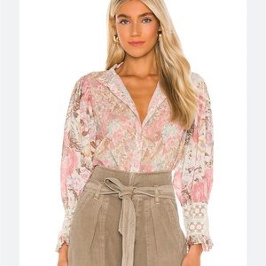 Loveshackfancy Brooke top in Dew Drop